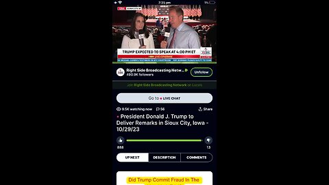 Trump live in Sioux City 29/10/2023