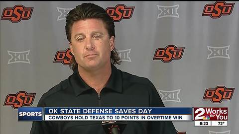 Oklahoma State Defense saves the day in 13-10 overtime defeat of Texas