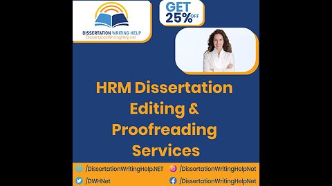 Expert HRM Dissertation Editing and Proofreading Service