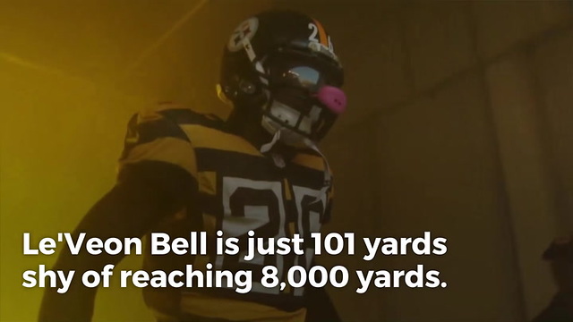 Le'Veon Bell On Pace Break 8,000 Yards In Fewest Games