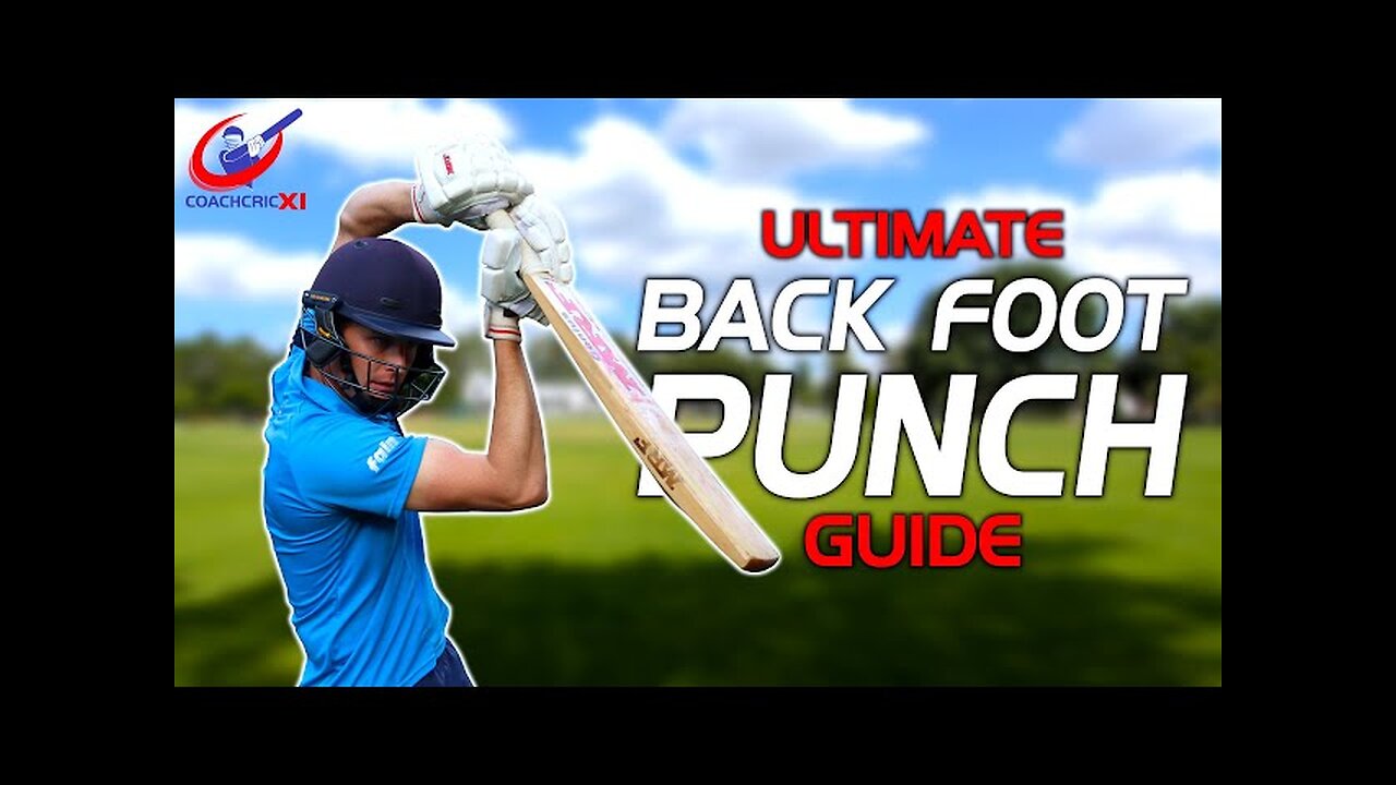 LEARN how to play the BACK FOOT PUNCH | Batting drill session