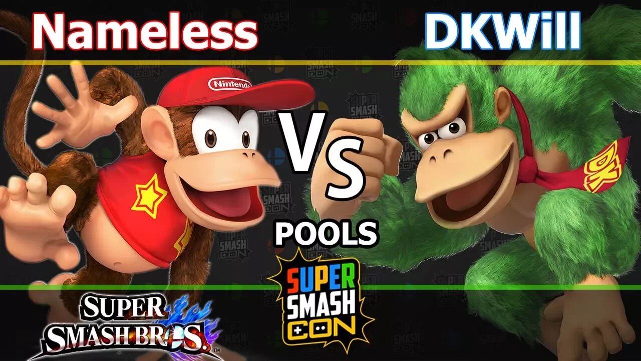 Nameless (Diddy) vs. DKWill (Donkey Kong) - Wii U Singles Pools - SSC2017