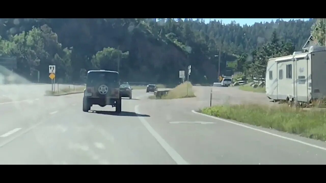 Driving Down Ute Pass