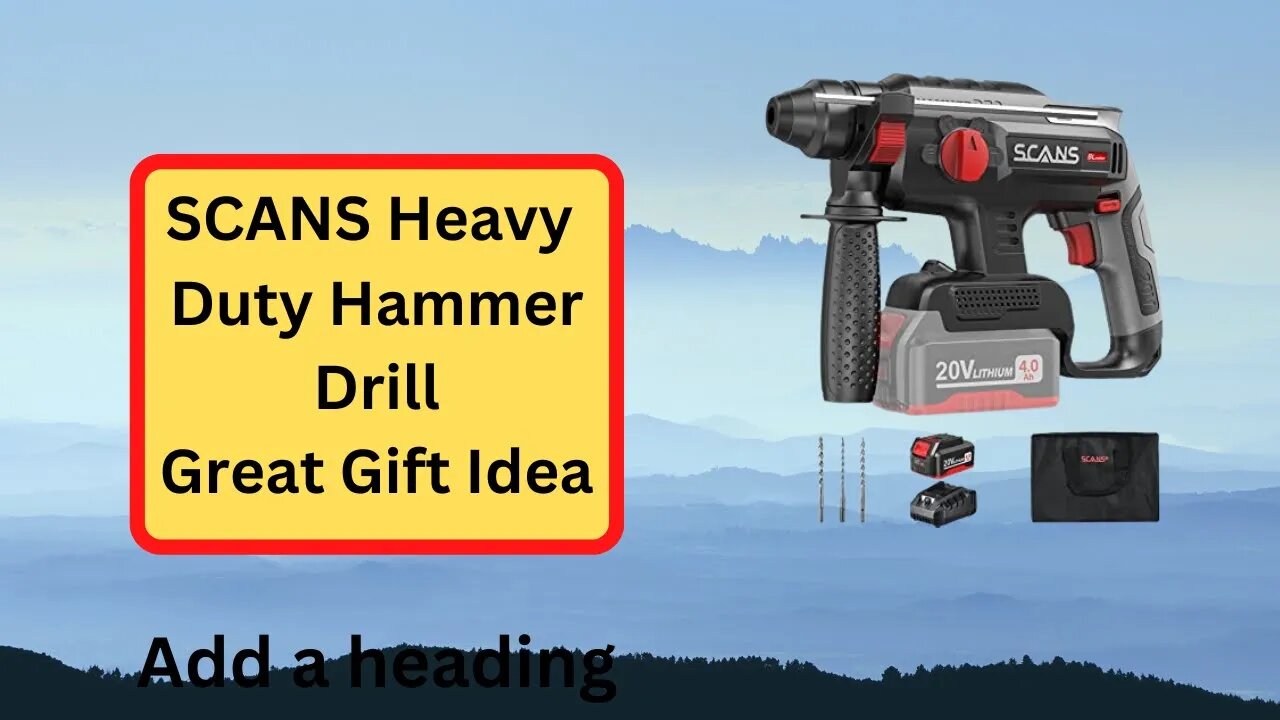 Scans S-521 Cordless Heavy Duty Rotary Hammer Drill Review. Great Gift Idea for Men