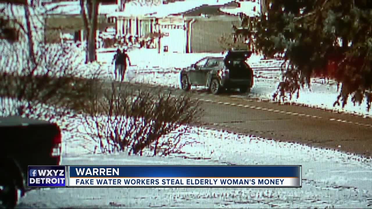 Men posing as water workers steal nearly $1,000 from elderly Warren woman