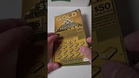 GOLD Scratch Off Tickets from the Kentucky Lottery!