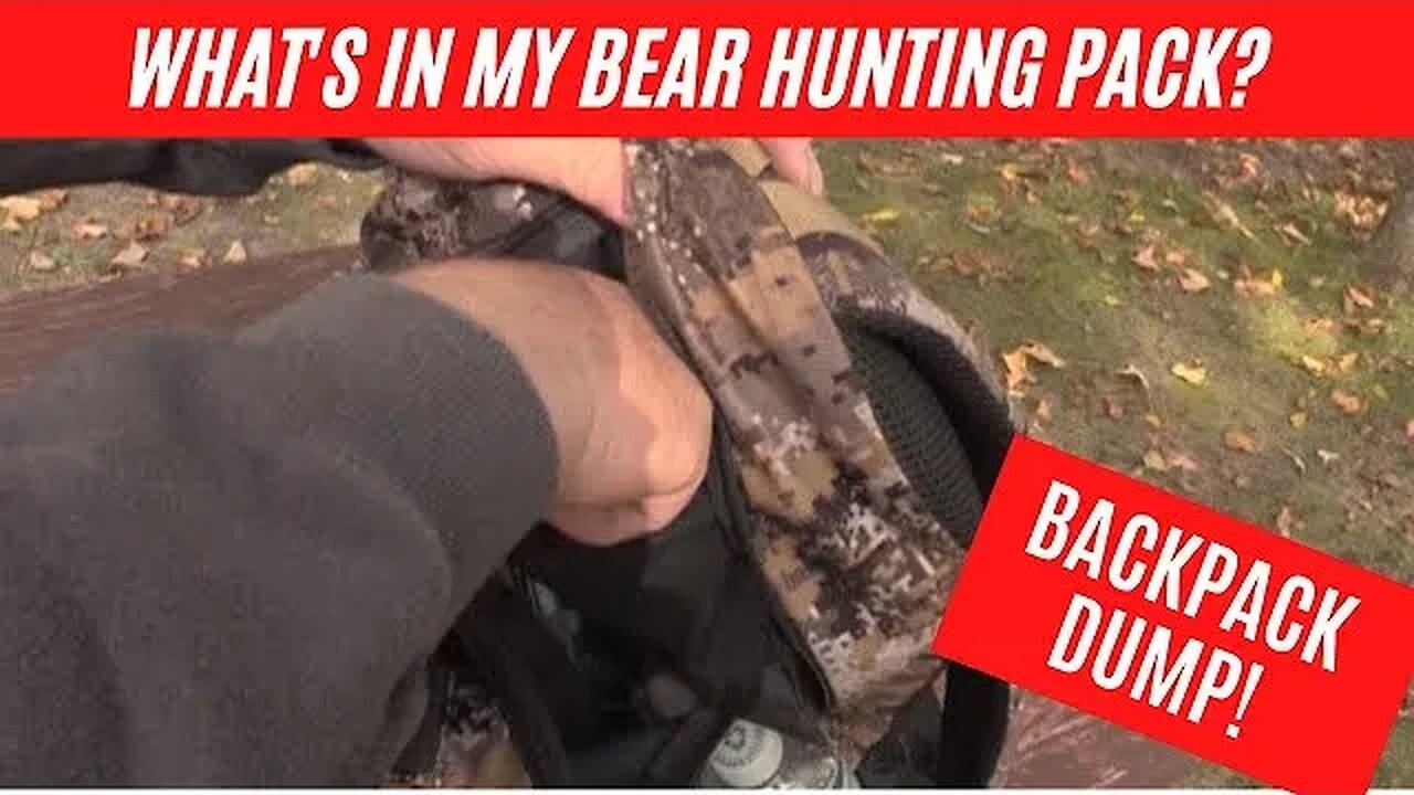 What's in my bear hunting pack? - Backpack dump!