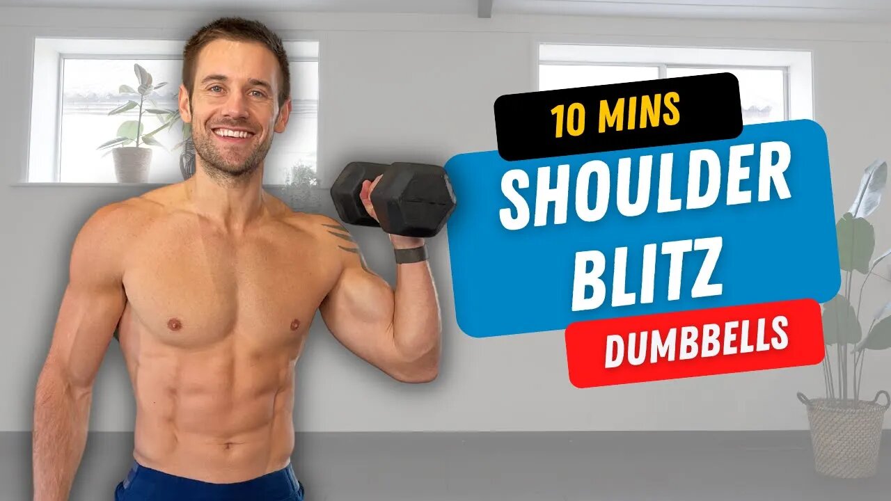 Super Quick Dumbbell SHOULDER Workout to Build Muscle in Just 10 Minutes!