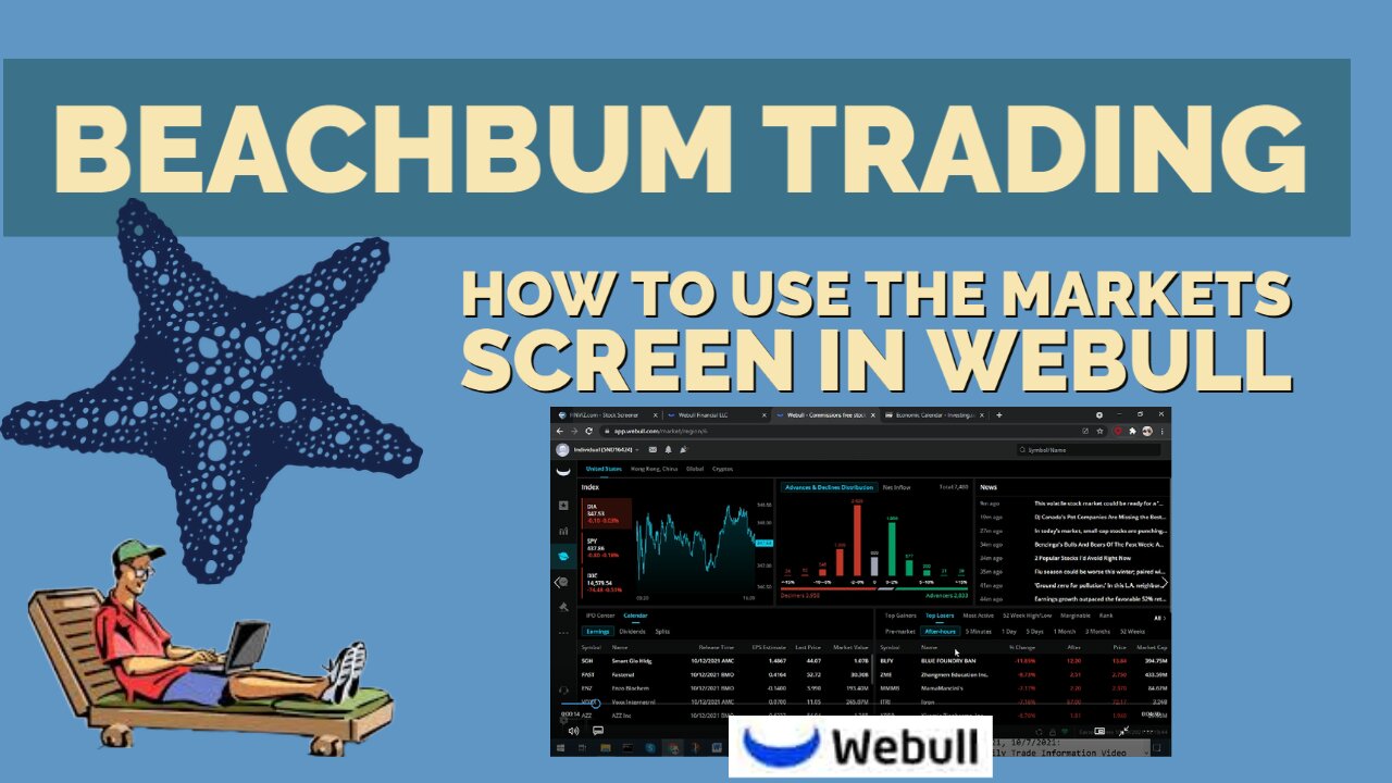 How To Use the Markets screen in Webull