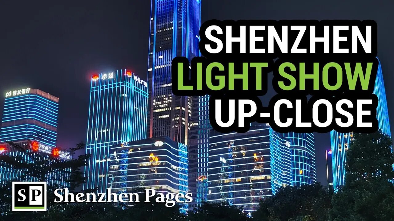 Jaw-Dropping Shenzhen Light Show Up-Close during National Day Holiday