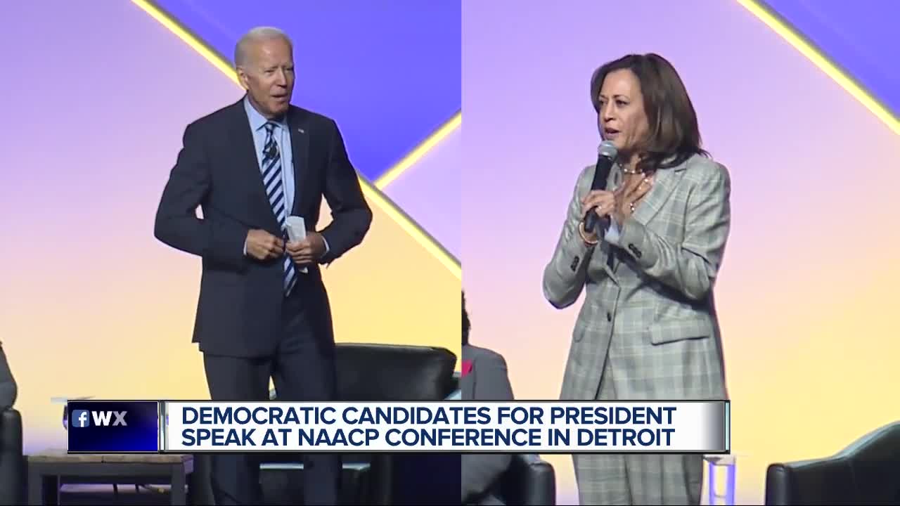 Democratic presidential candidates in town for NAACP Convention ahead of Detroit debates