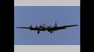 B-17 bomber Sentimental Journey in Queensbury,NY 2014