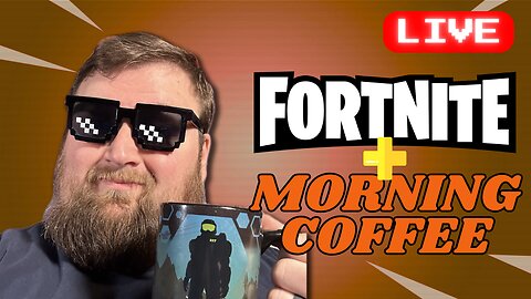 Working Dad Plays Fortnite and Drinks Coffee