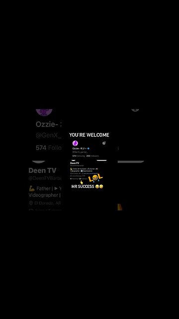 I did it #Minime Mr. Success don’t want your face on his channel