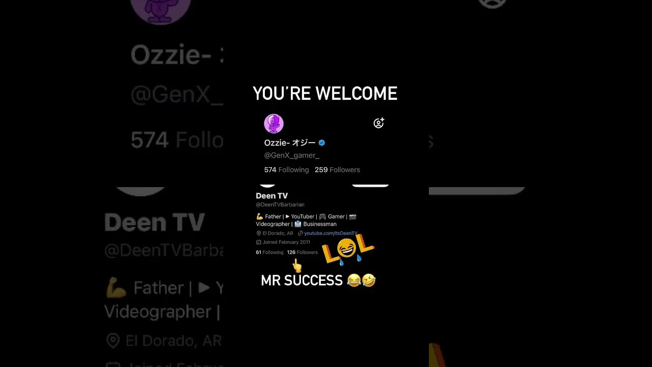 I did it #Minime Mr. Success don’t want your face on his channel