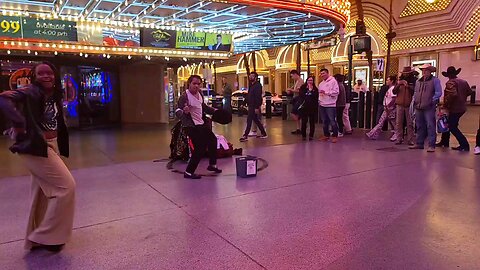 Has Michael Jackson been down on Fremont Street all this time? Check this out! #lasvegas #follow