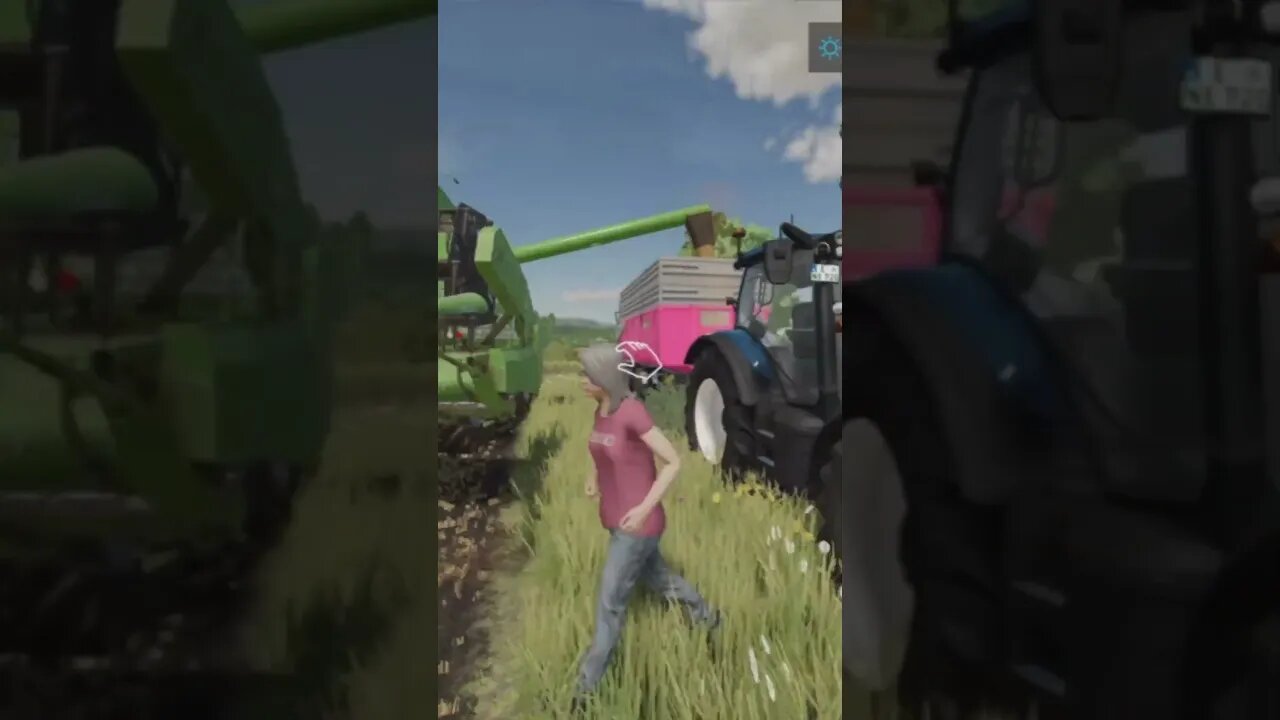 Hinterland Wheat Harvest Farming Simulator 22 #shorts