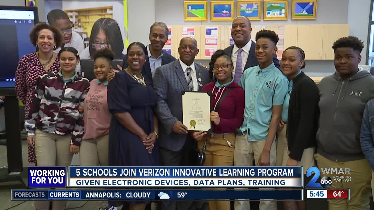 Schools join Verizon Innovative Learning program; given electronic devices, data plans, training