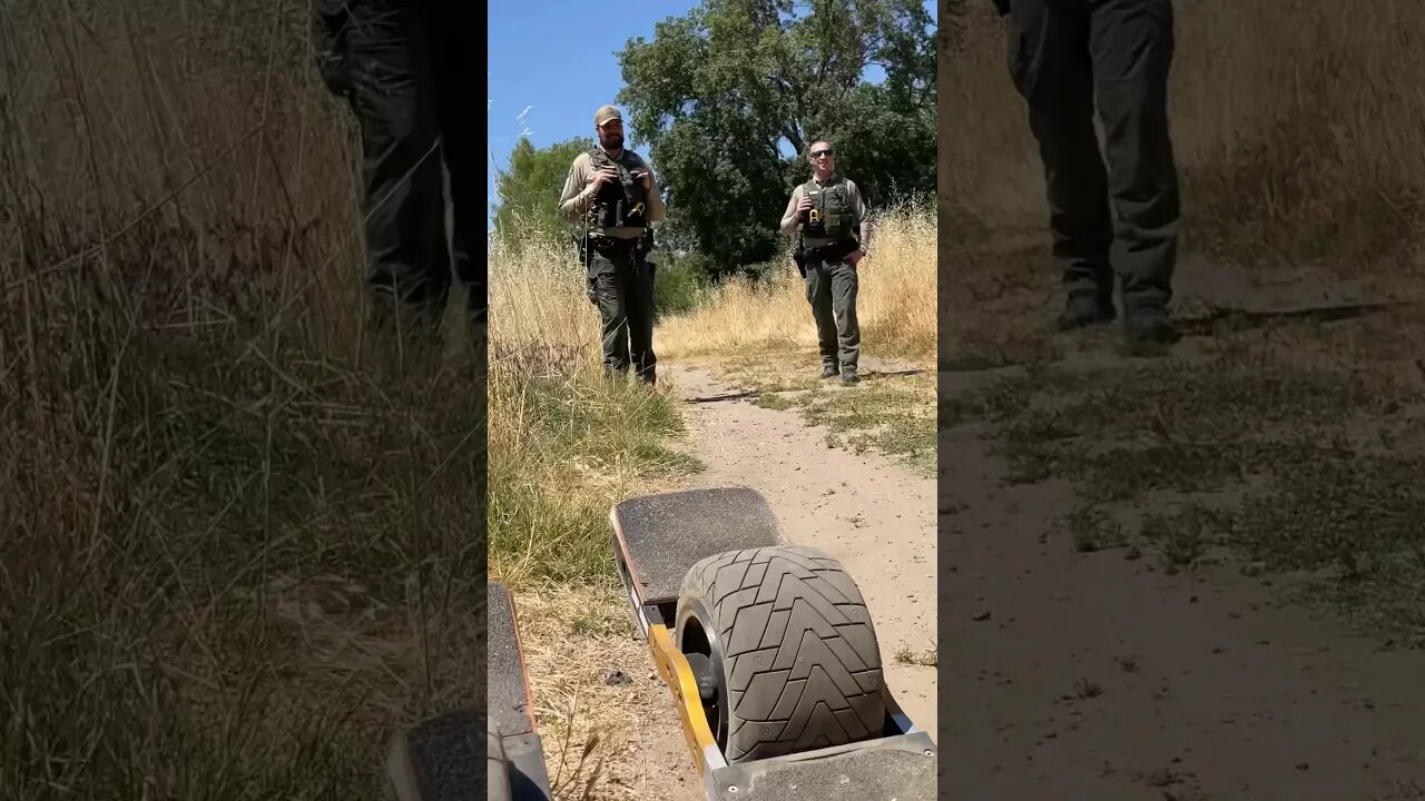 🚨COPS👮‍♂️ on the Trail #onewheel