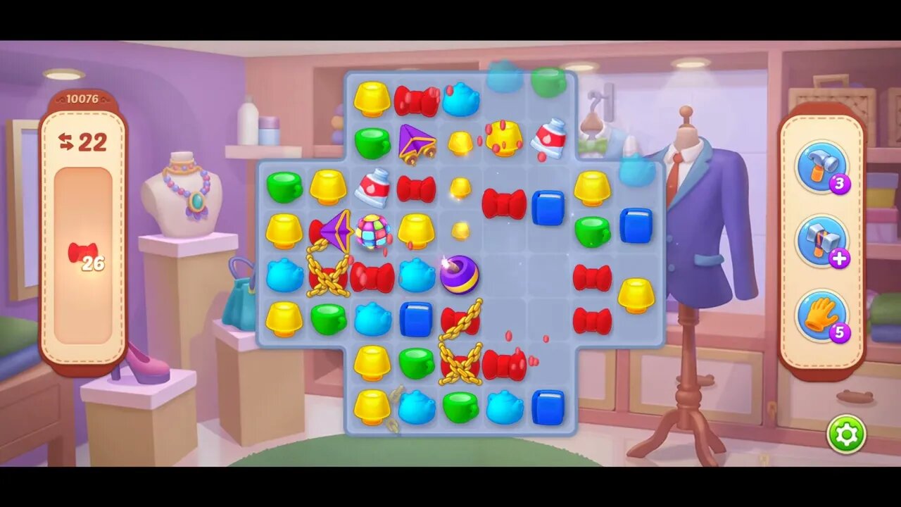 Playrix Homescapes Gameplay Walkthrough Level 10076