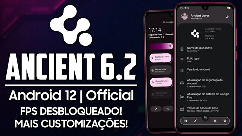 Ancient OS ROM v6.2 Steel / Naruto | Android 12 | FPS DESBLOQUEADO, GPHOTOS ILIMITADO E MUITO MAIS!