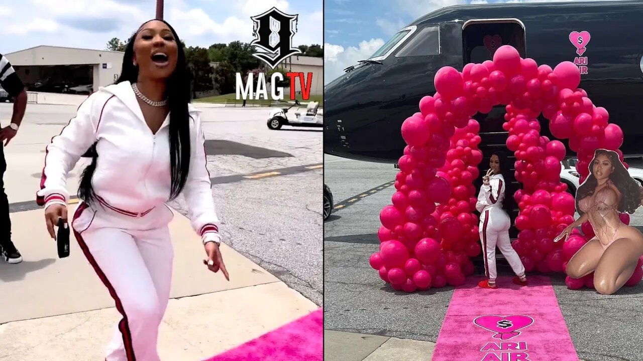 Moneybagg Yo Surprises "GF" Ari Fletcher With A Private Jet & Gifts For Her 27th B-Day! 🛩