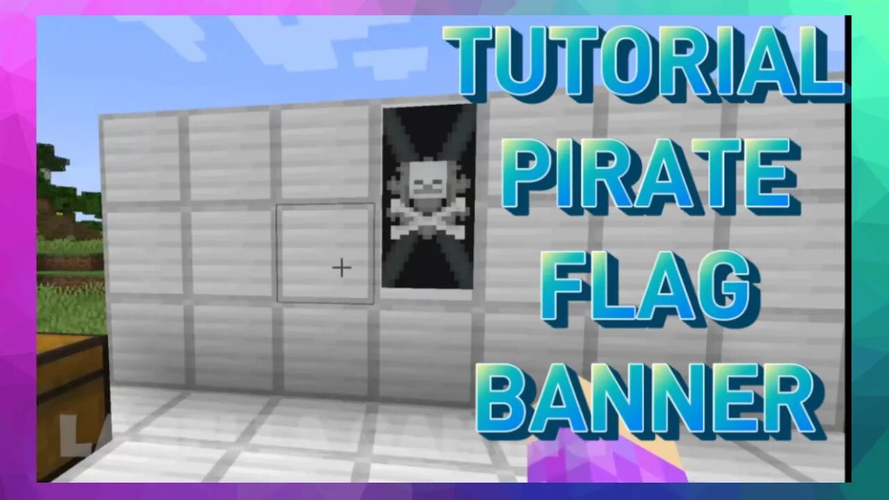 Minecraft: Pirate Flag Banner Tutorial