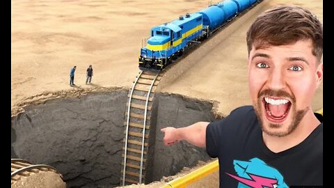 Train vs Giant pit