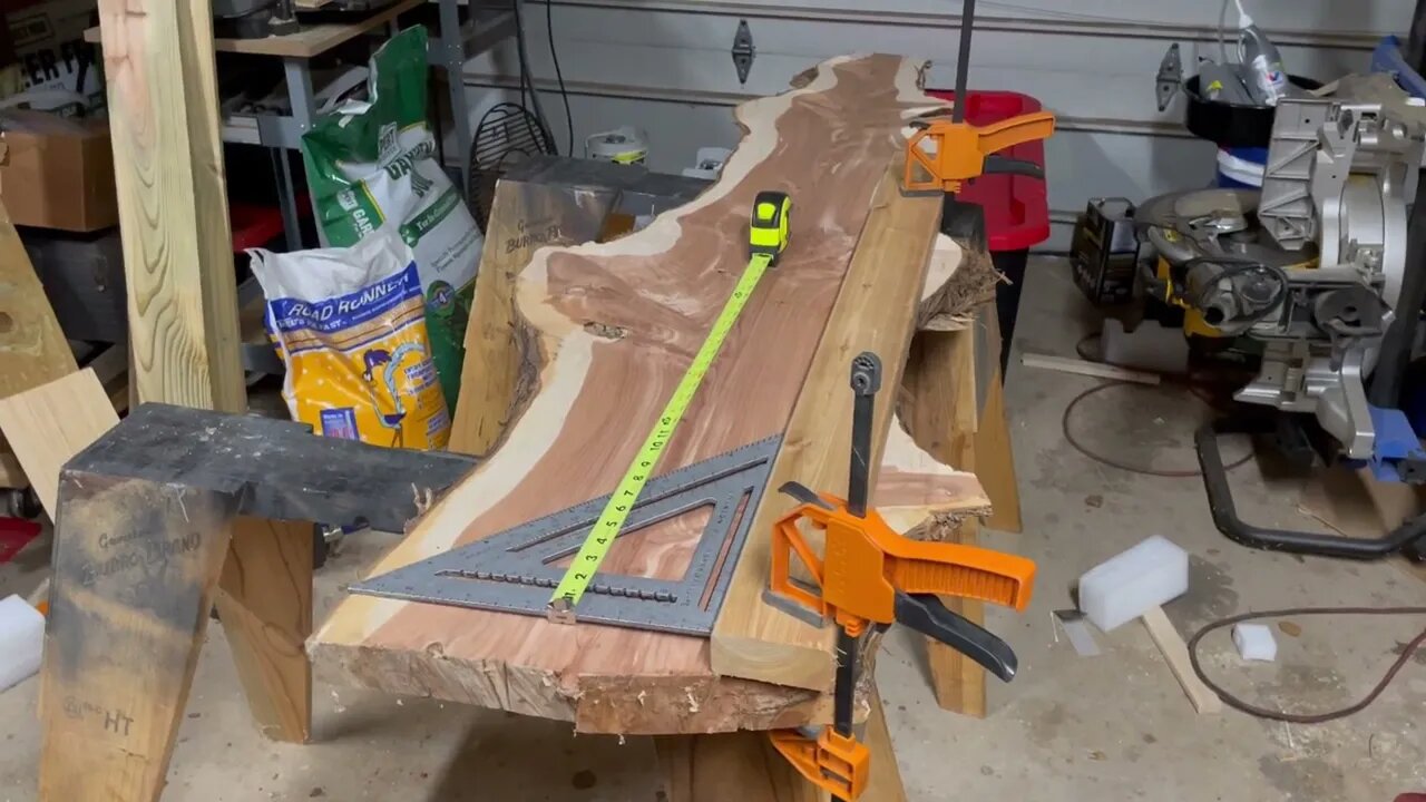 New red cedar top for our end table DIY