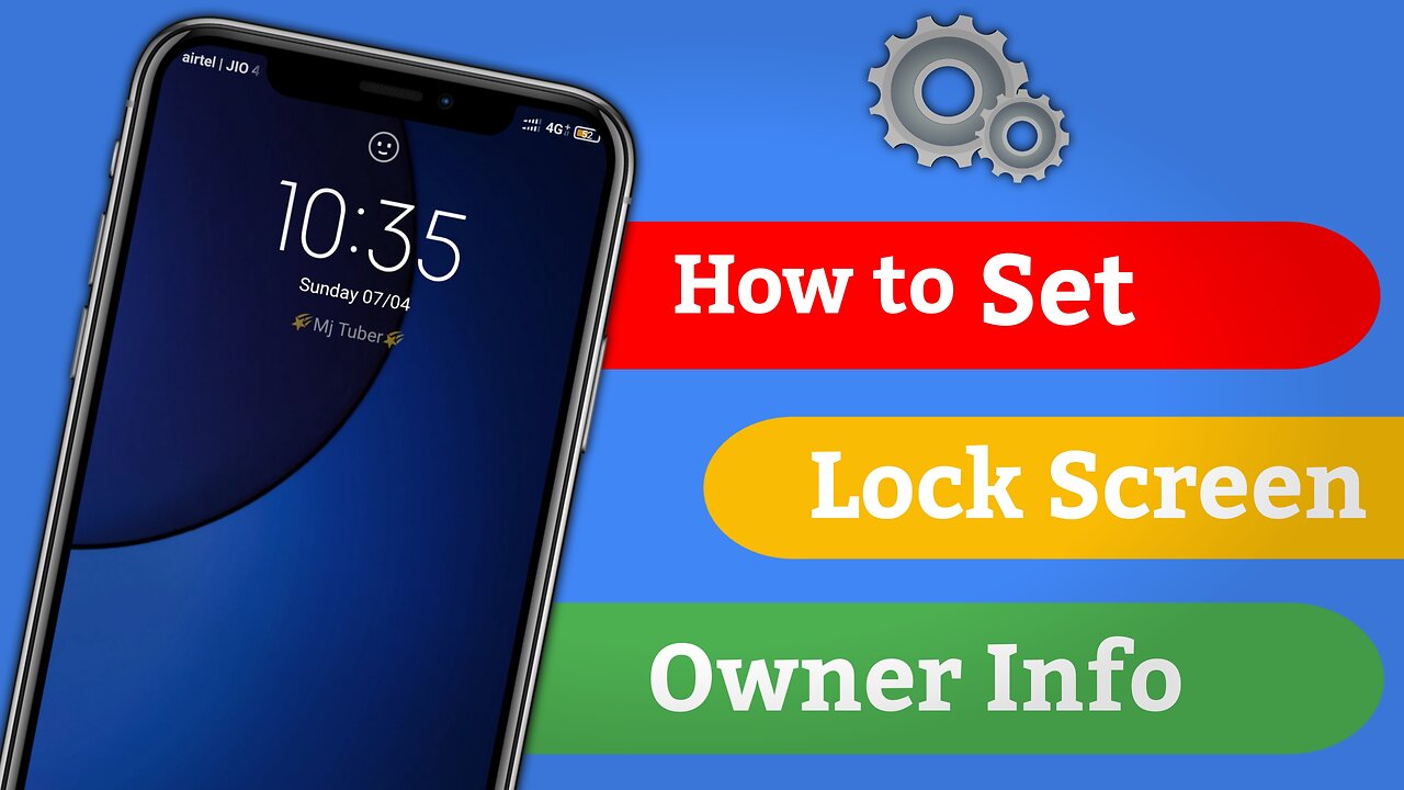 How To Set Owner Info | Lock Screen Owner Info | Mj Tuber | Lock screen | Lock Screen Name
