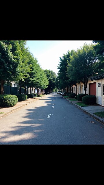 AI art: neighborhood street