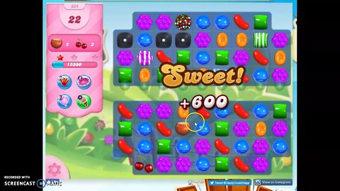 Candy Crush Level 884 Audio Talkthrough, 3 Stars 0 Boosters