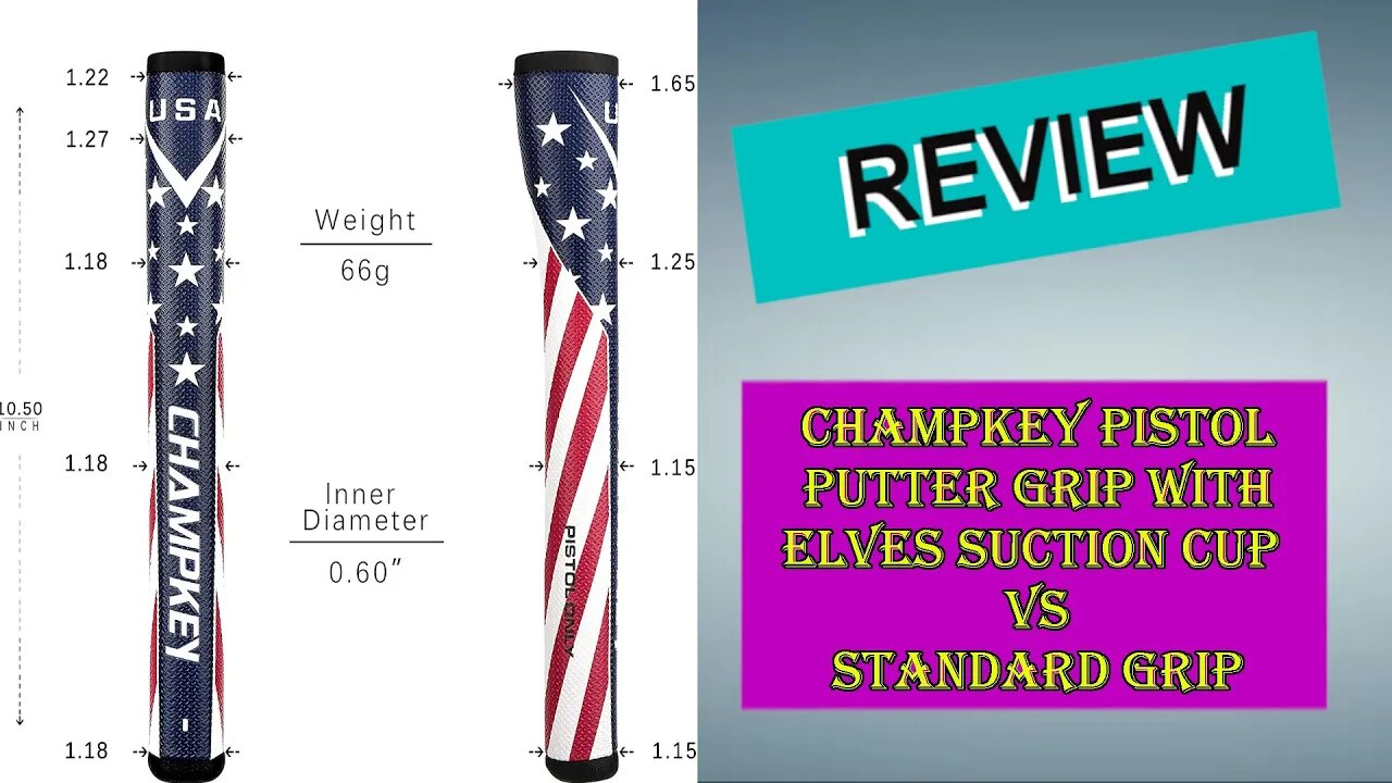 CHAMPKEY USA Pistol Golf Putter Grip