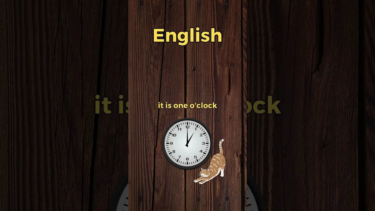 It is one o'clock. Learn Croatian the Easy Way! #shorts #learn #croatian #time