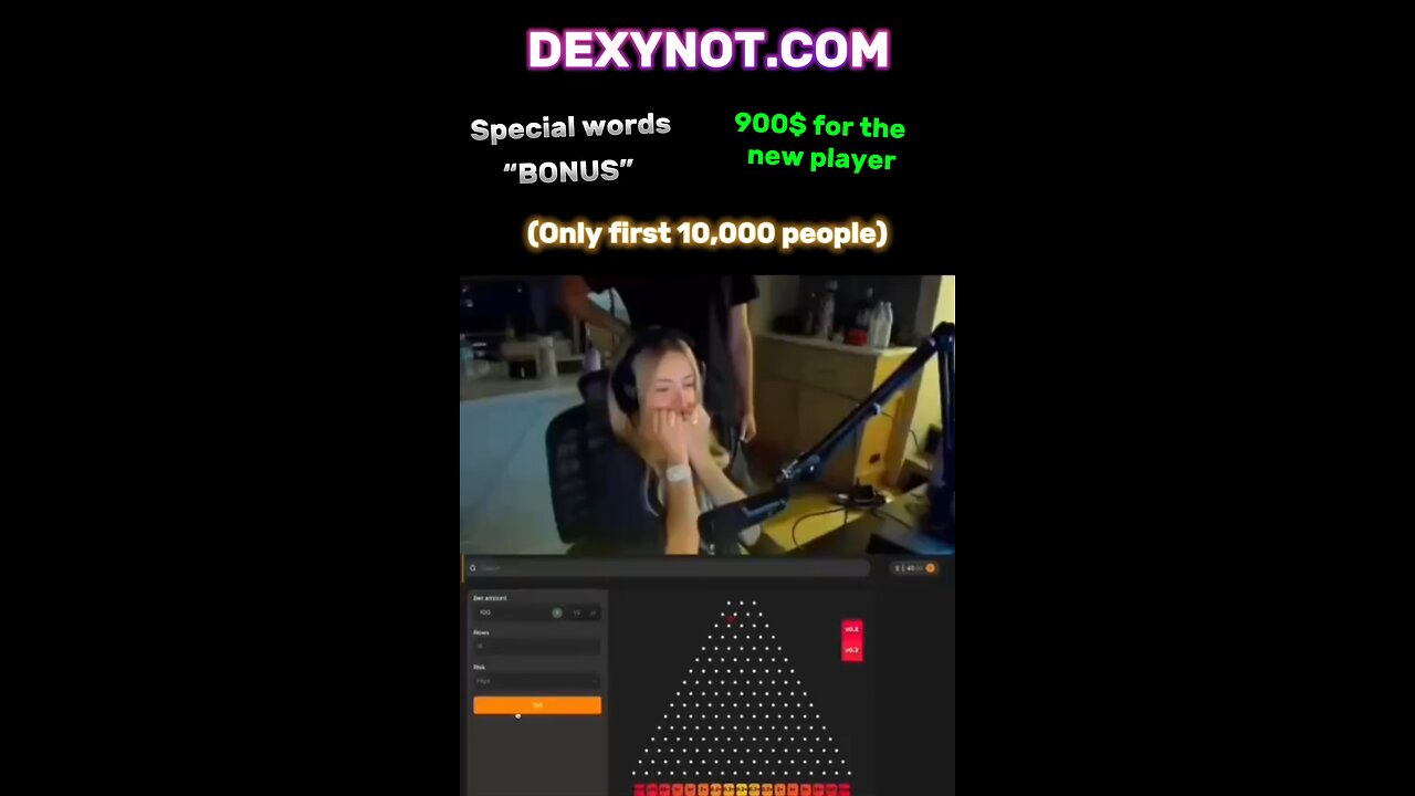 Girl get a big win in dexynot!