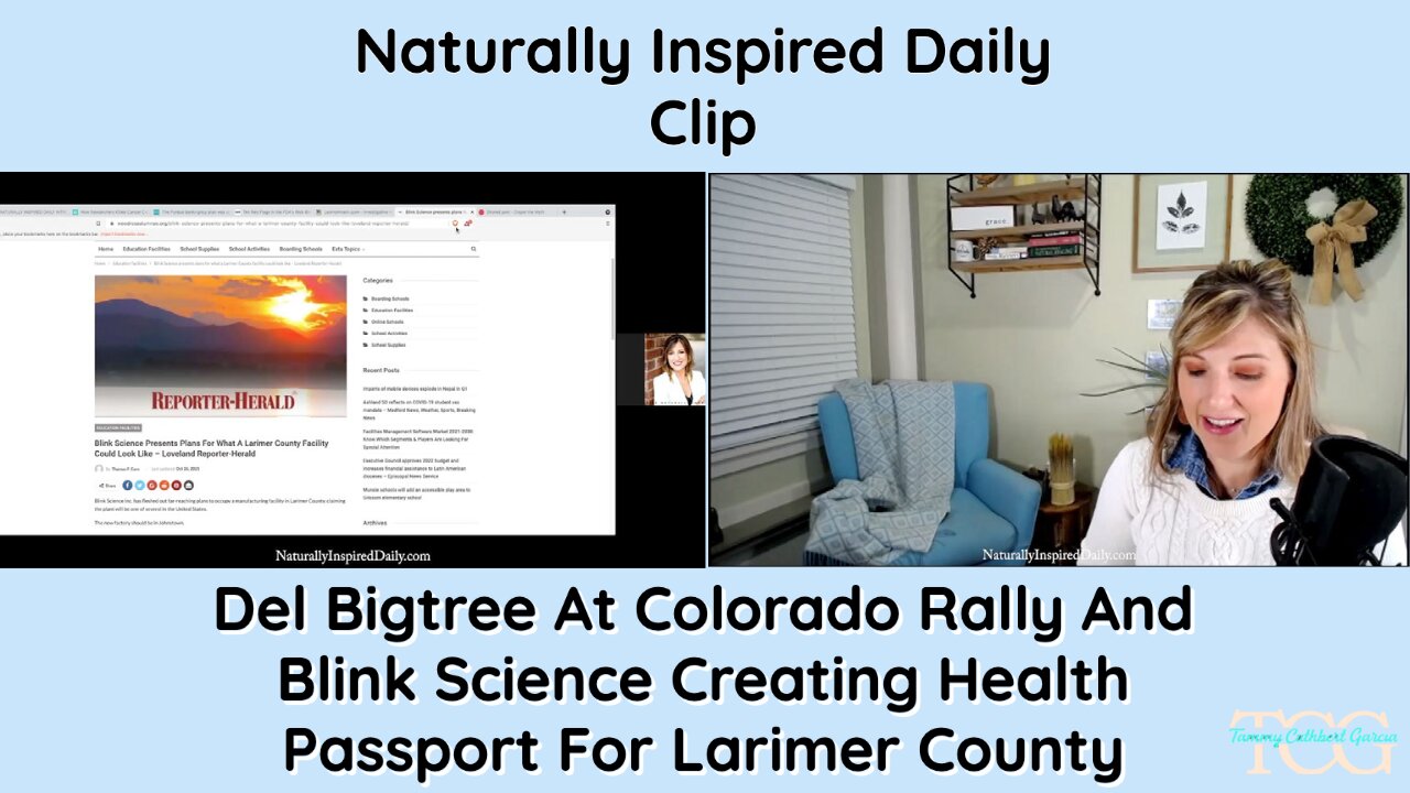 Del Bigtree At Colorado Rally And Blink Science Is Creating A Health Passport for Larimer County