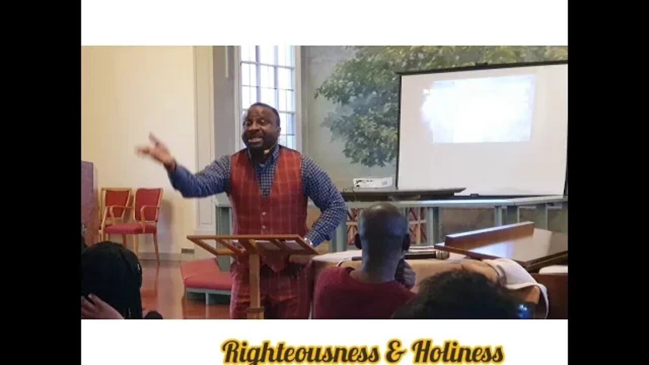 You can only become holy after you are declared righteous.