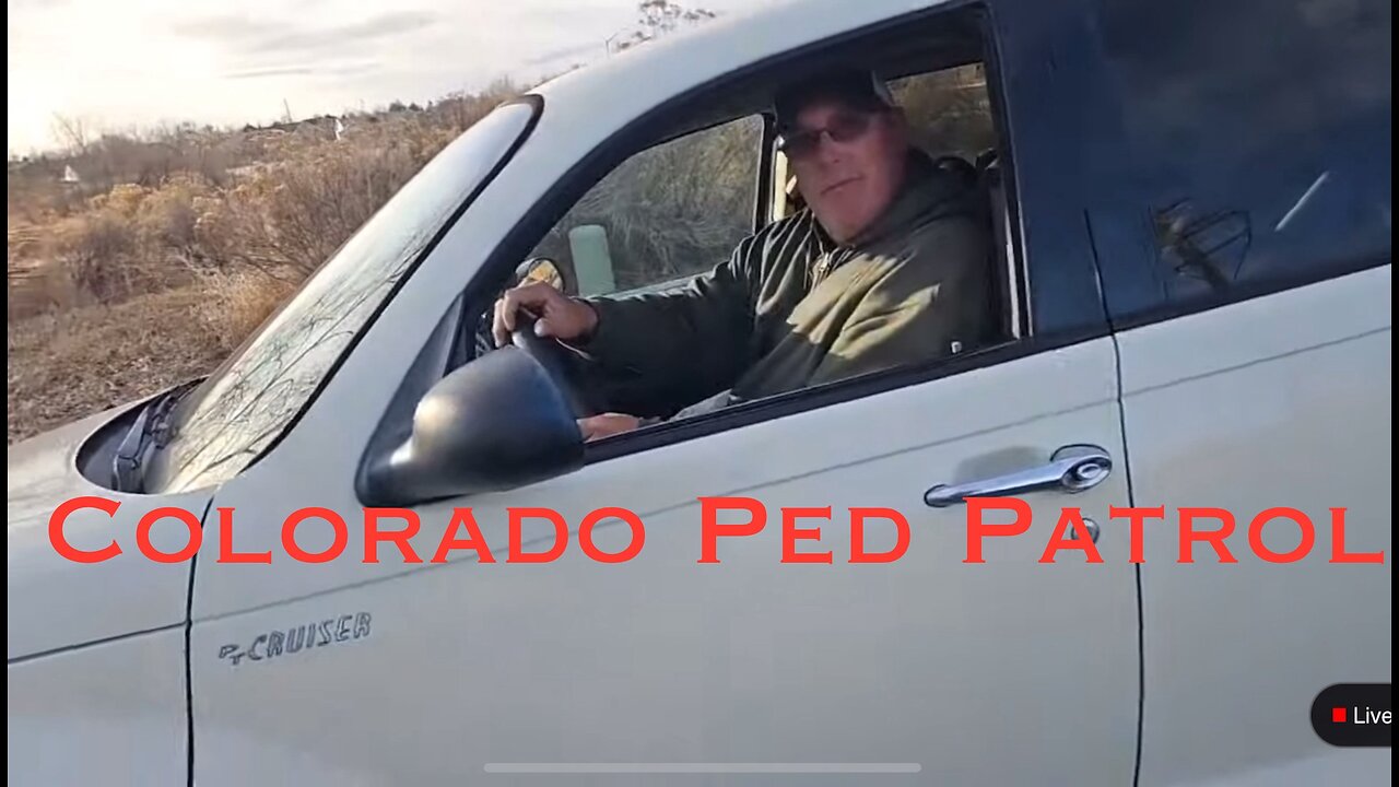 Colorado Ped Patrol Drives away to be caught later and arrested