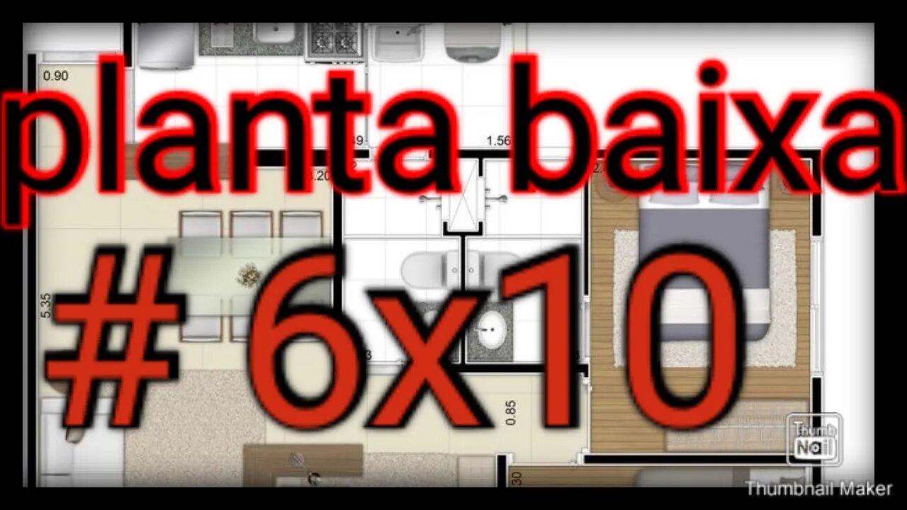 planta baixa 6x10