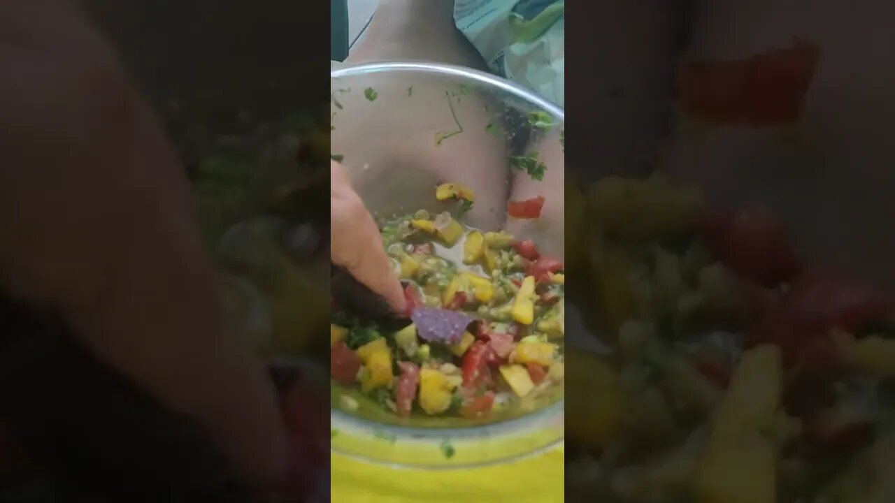 homemade mango salsa