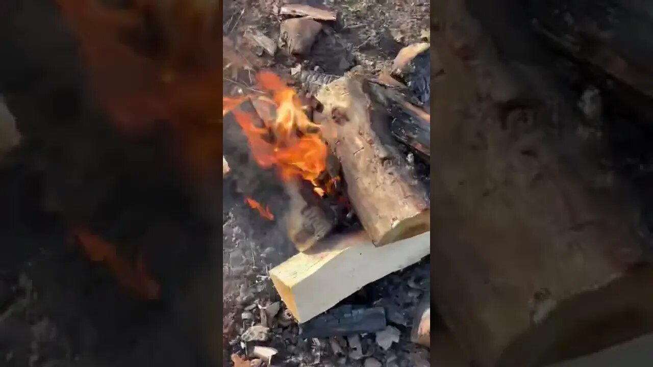 Starting a camp fire