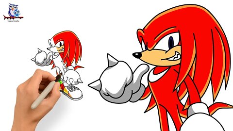 How To Draw Knuckles Sonic the Hedgehog 2 - Easy Art Tutorial