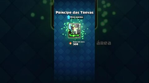 PRÍNCIPE DAS TREVAS NÍVEL MÁXIMO #shorts #clashroyal #clash #clashroyale #royale #supercell