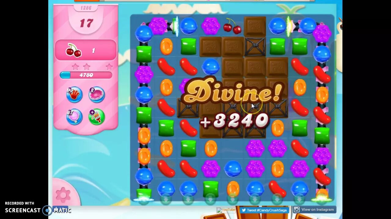 Candy Crush Level 1286 Audio Talkthrough, 3 Stars 0 Boosters