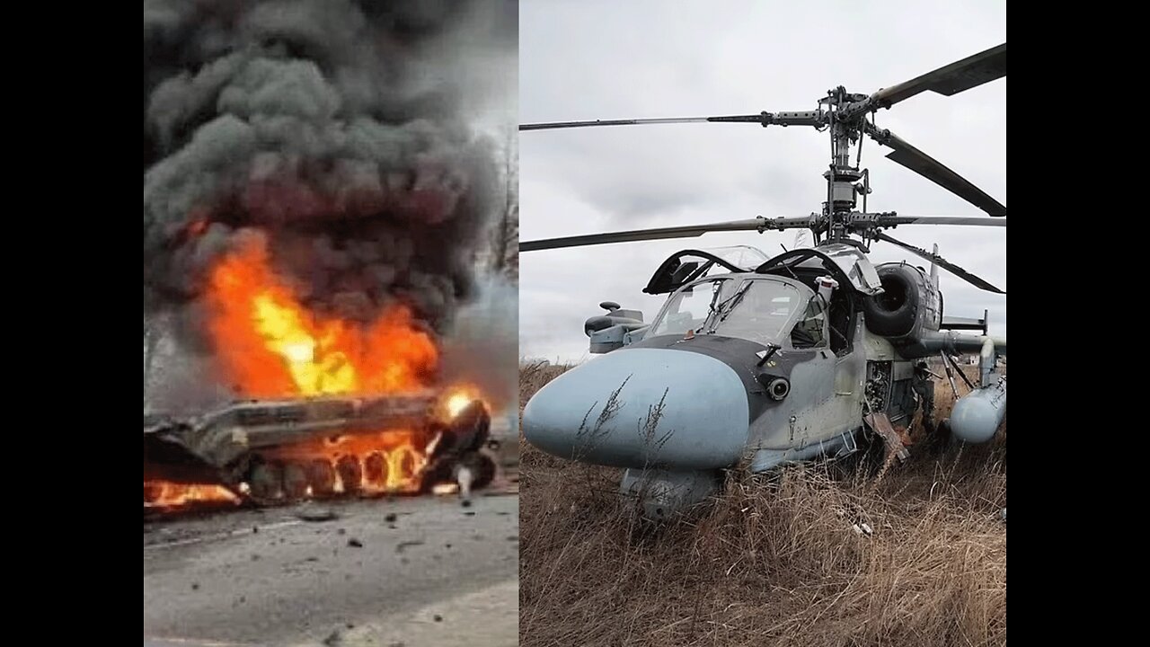 UKRAINE destroyed Russian helicopter