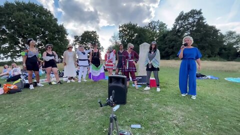 Let Our Sisters Swim - At the Stone of Free Speech in Hampstead Heath #LetWomenSwim