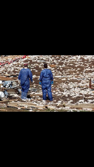 Thousands of chickens stay put on Mississippi poultry farm leveled by tornado #shorts