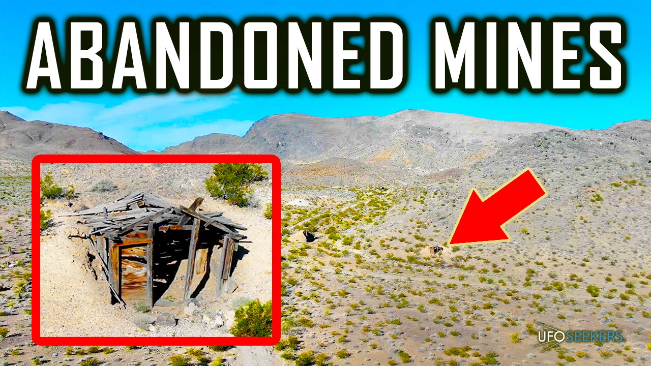 Flying Over Abandoned Mines in Johnnie, Nevada