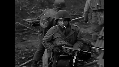 ww2 footage us tank battalion moving through france