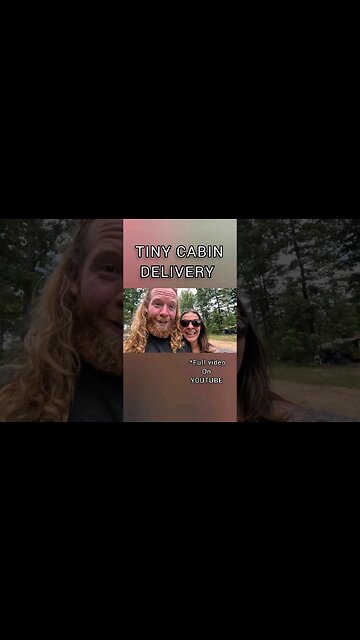 Tiny house delivery! Full video live on our channel! #homestead #offgrid #tinyhouse #offgridliving